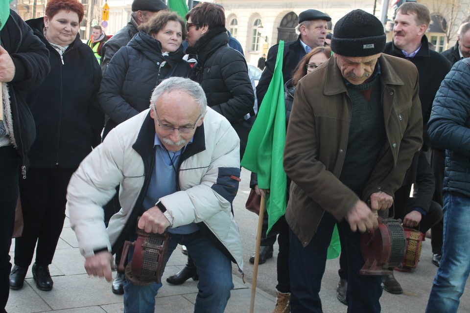 Protest rolników w Warszawie