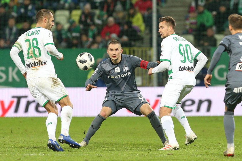 Pilka nozna. Ekstraklasa. Lechia Gdansk - Legia Warszawa. 09.12.2018