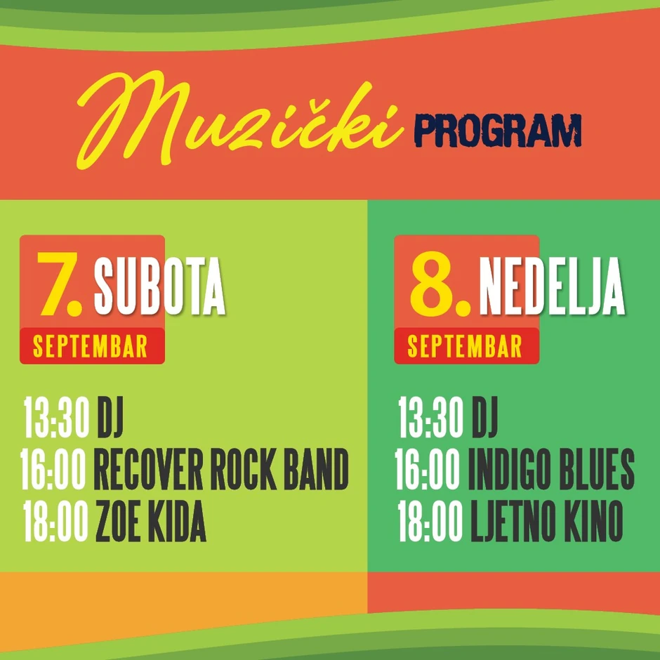 Piknik u bašti - Muzički program
