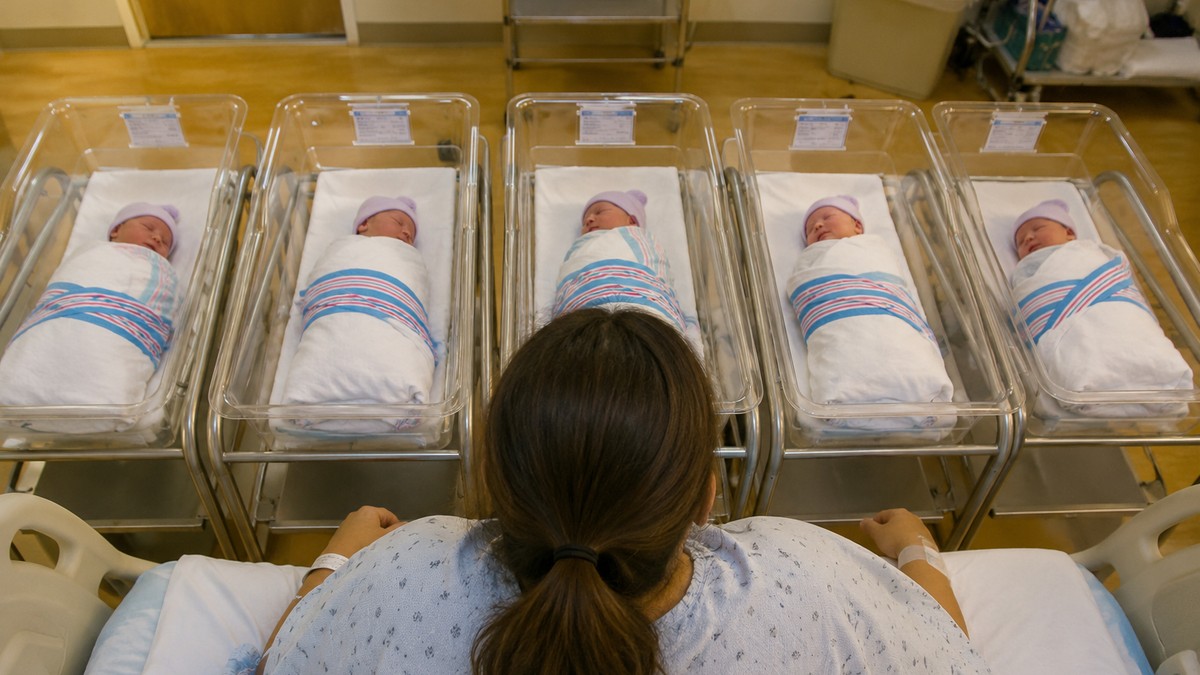 Žena zatrudnela prirodnim putem i dobila petorke!