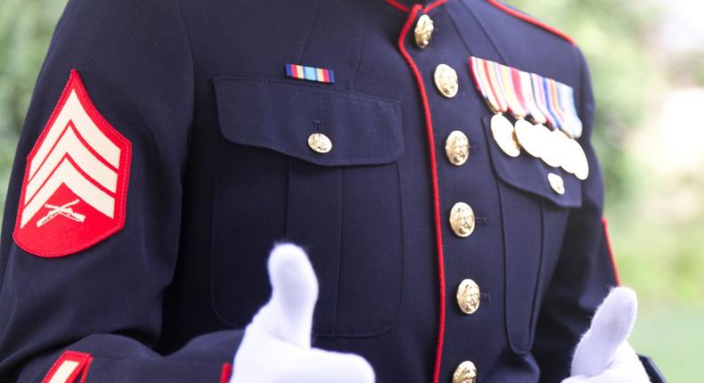 marines formal wear wedding