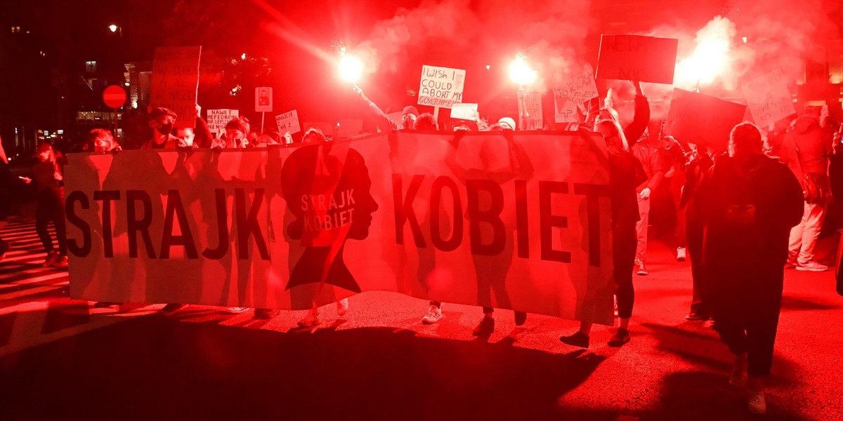 Zakaz aborcji. Protesty kobiet w całej Polsce.