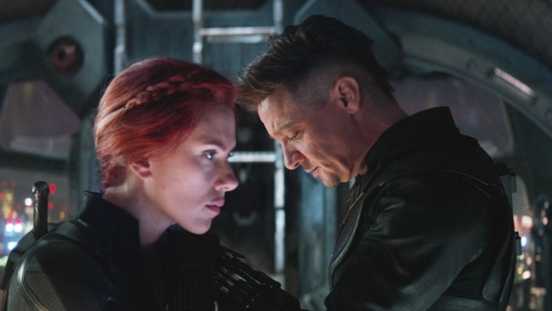 Black Widow (Scarlet Johansson) and Hawkeye (Jeremy Renner) refuse to give up on undoing Thanos' finger-snap [Disney/Marvel] 