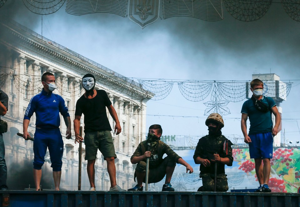 UKRAINE CRISIS PROTEST (Protest on Kiev's Independence Square)