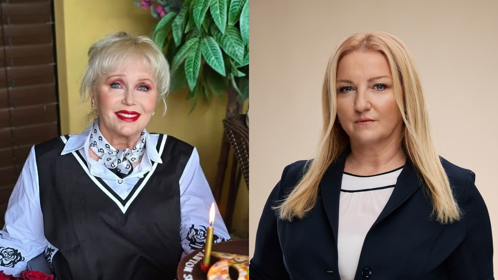 Spevácka legenda Marika Gombitová a generálna riaditeľka STVR Martina Flašíková.