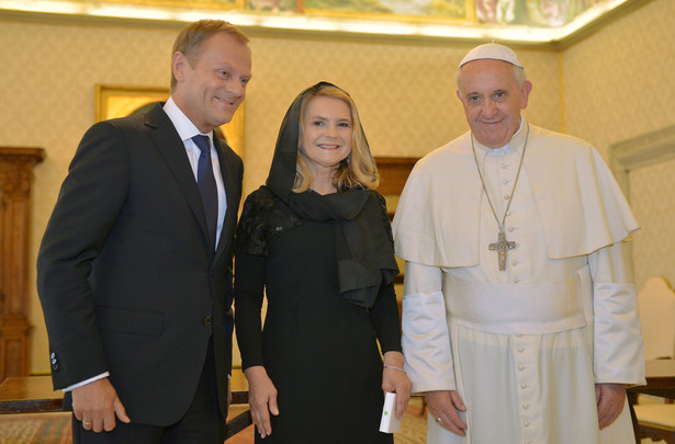 Premier Tusk u papieża Franciszka. Fot. PAP/Radek Pietruszka