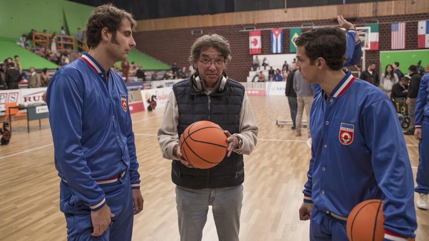 Na snimanju filma "Bićemo prvaci sveta"