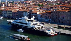 The Alfa Nero docked in Venice.VWPICS/Nano Calvo/Universal Images Group via Getty Images