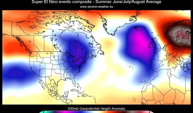 Očekuje da se da "Super El Ninjo" tokom leta prouzrokuje ekstremne meteorološke pojave