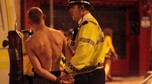 Saturday Night Revellers Enjoy Themselves In Cardiif City Centre