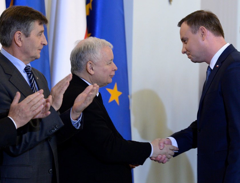 Marek Kuchciński, Jarosław Kaczyński, Andrzej Duda