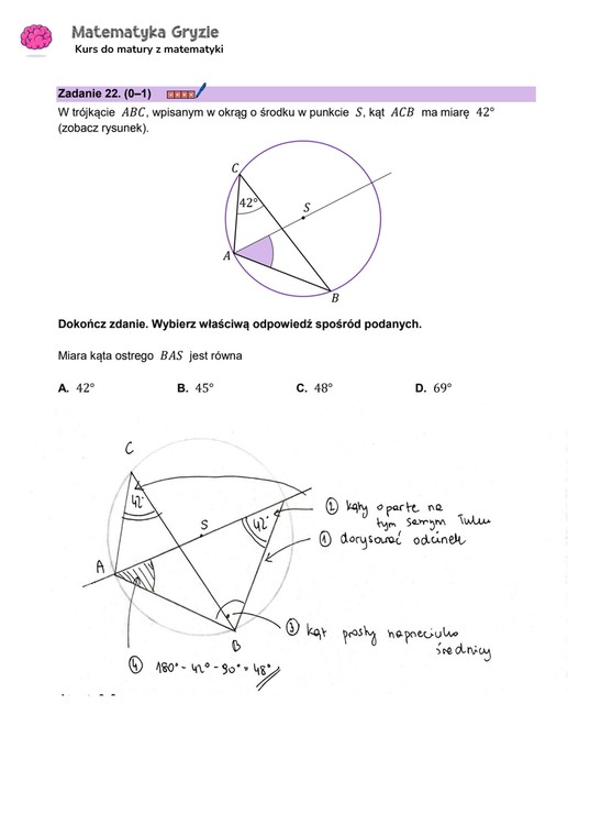 Matura 2024. Matematyka - poziom podstawowy [ARKUSZE CKE i ODPOWIEDZI]