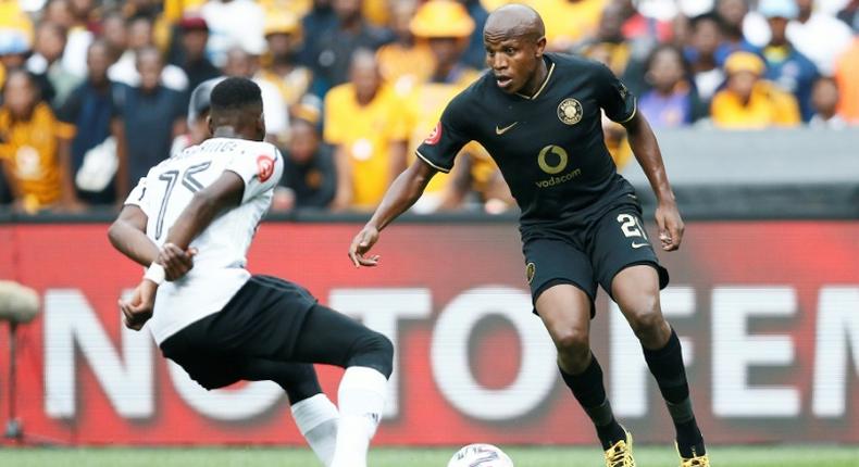 Midfielder Lebogang Manyama (R) has been a star performer for South African league leaders Kaizer Chiefs