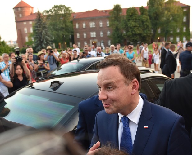 Prezydent Andrzej Duda z małżonką Agatą na Wawelu