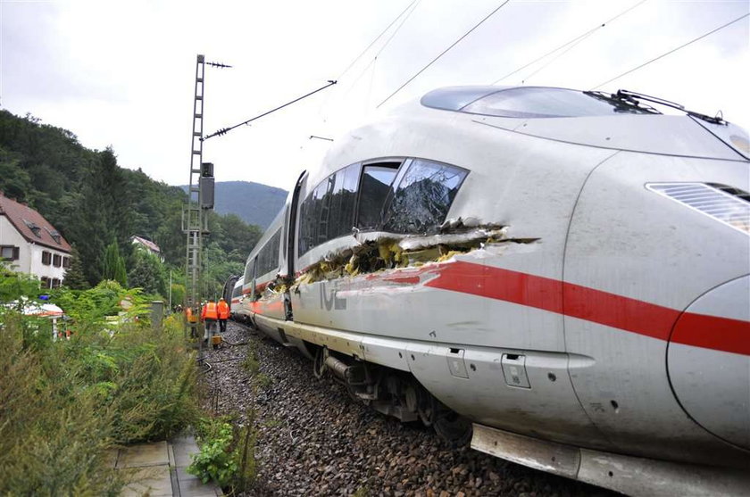 Wypadek szybkiego pociągu. Foto