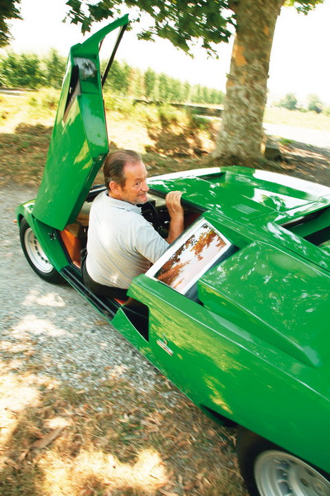 Pierwsze Lamborghini Countach - dzień z zielonym
