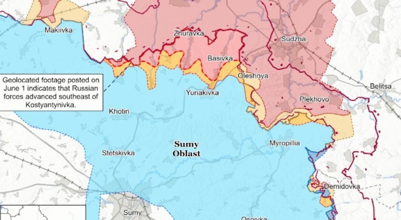 Sytuacja militarna w obwodzie sumskim