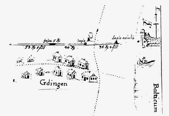 Pierwsza mapka Gdyni z 1731 r. - już w średniowieczu w tym miejscu istniała rybacka wieś