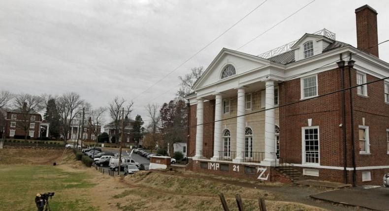 The Phi Kappa Psi fraternity house on the University of Virginia campus in Charlottesville, Virginia