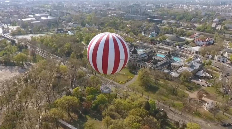 A hőlégballon a Liget legújabb attrakciója / Fotó: Blikk