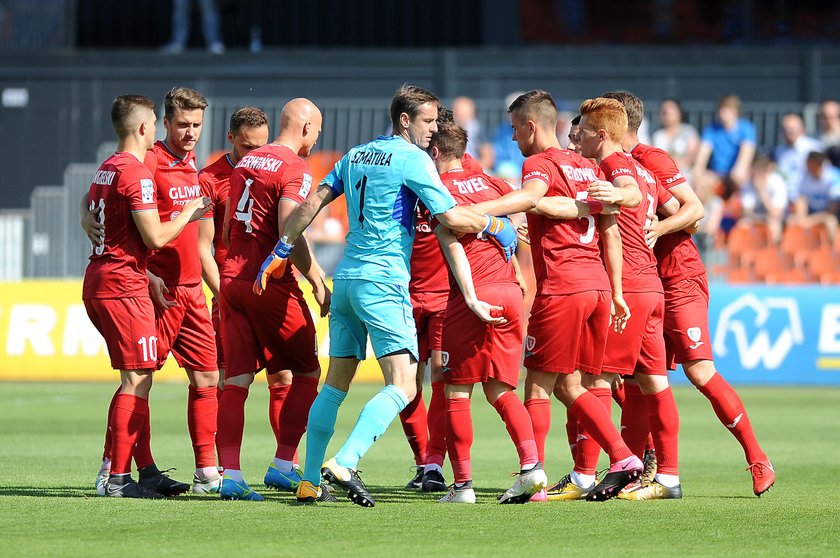 Pilka nozna. Ekstraklasa. Piast Gliwice - Lechia Gdansk. 08.05.2018