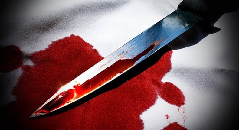 Bloody knife