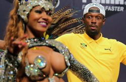 Usain Bolt w Rio de Janeiro tańczył sambę z pięknymi tancerkami