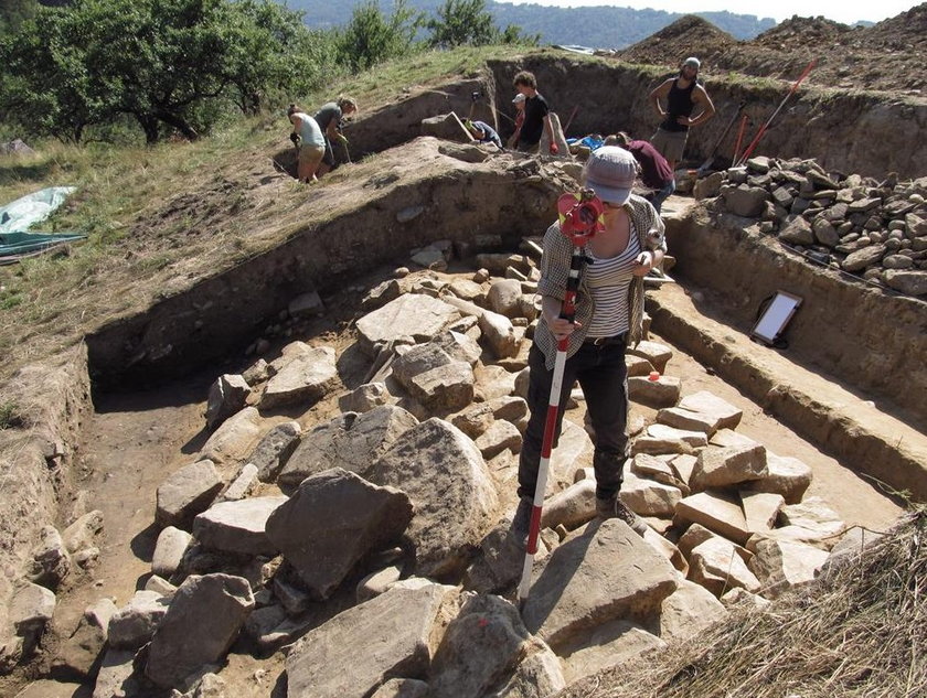 Odkrycie archeologiczne  w Maszkowicach 