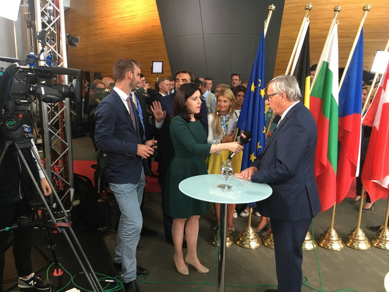 Dominika Ćosić z byłym szefem Komisji Europejskiej Jeanem-Claudem Junckerem