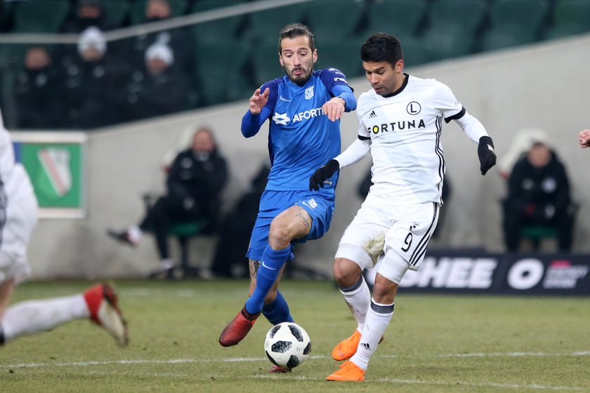 Pilka nozna. Ekstraklasa. Legia Warszawa - Lech Poznan. 04.03.2018