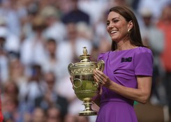 Księżna Walii pojawiła się na Wimbledonie. Kate wręczyła puchar Alcarazowi