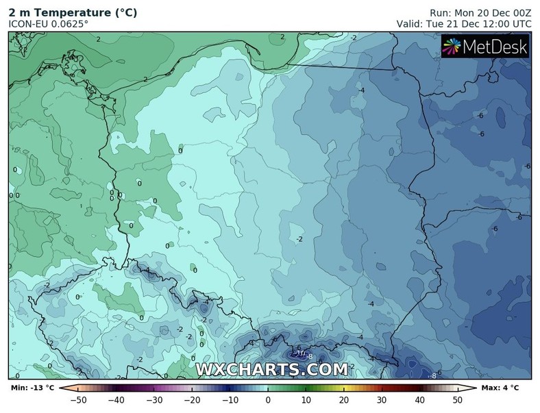 Mroźna zima rozgości się w Polsce