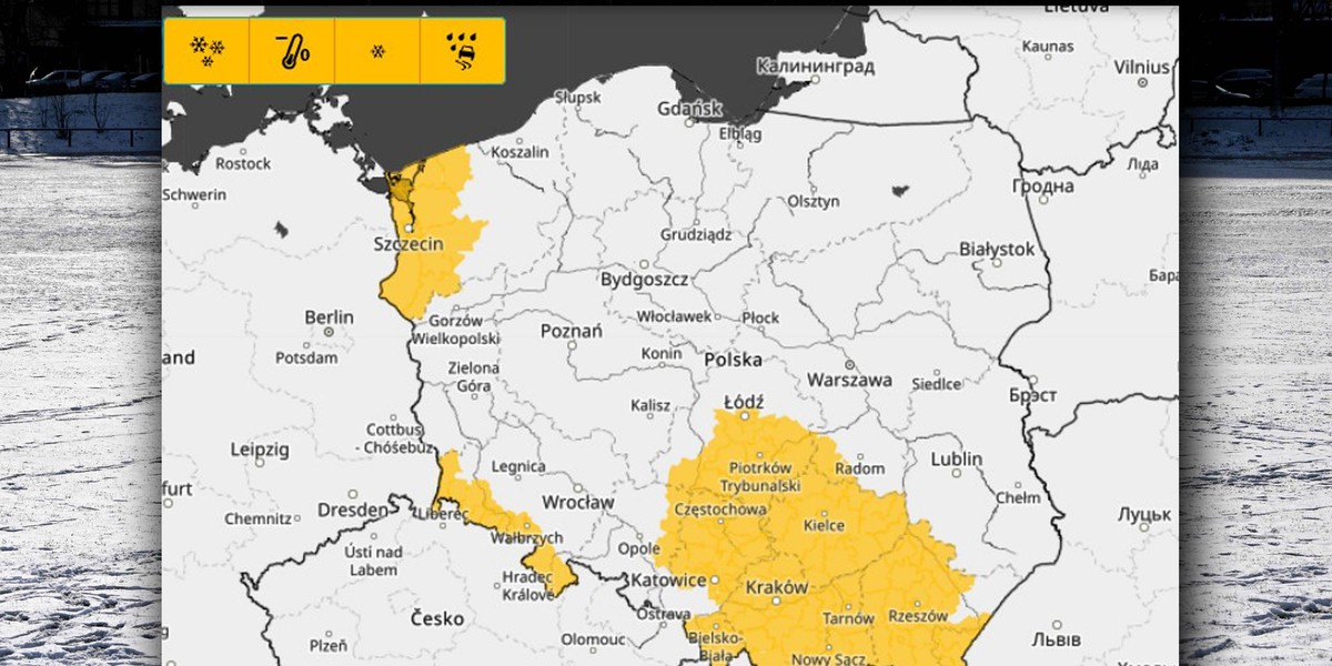 IMGW ostrzega przed niebezpieczną pogodą.