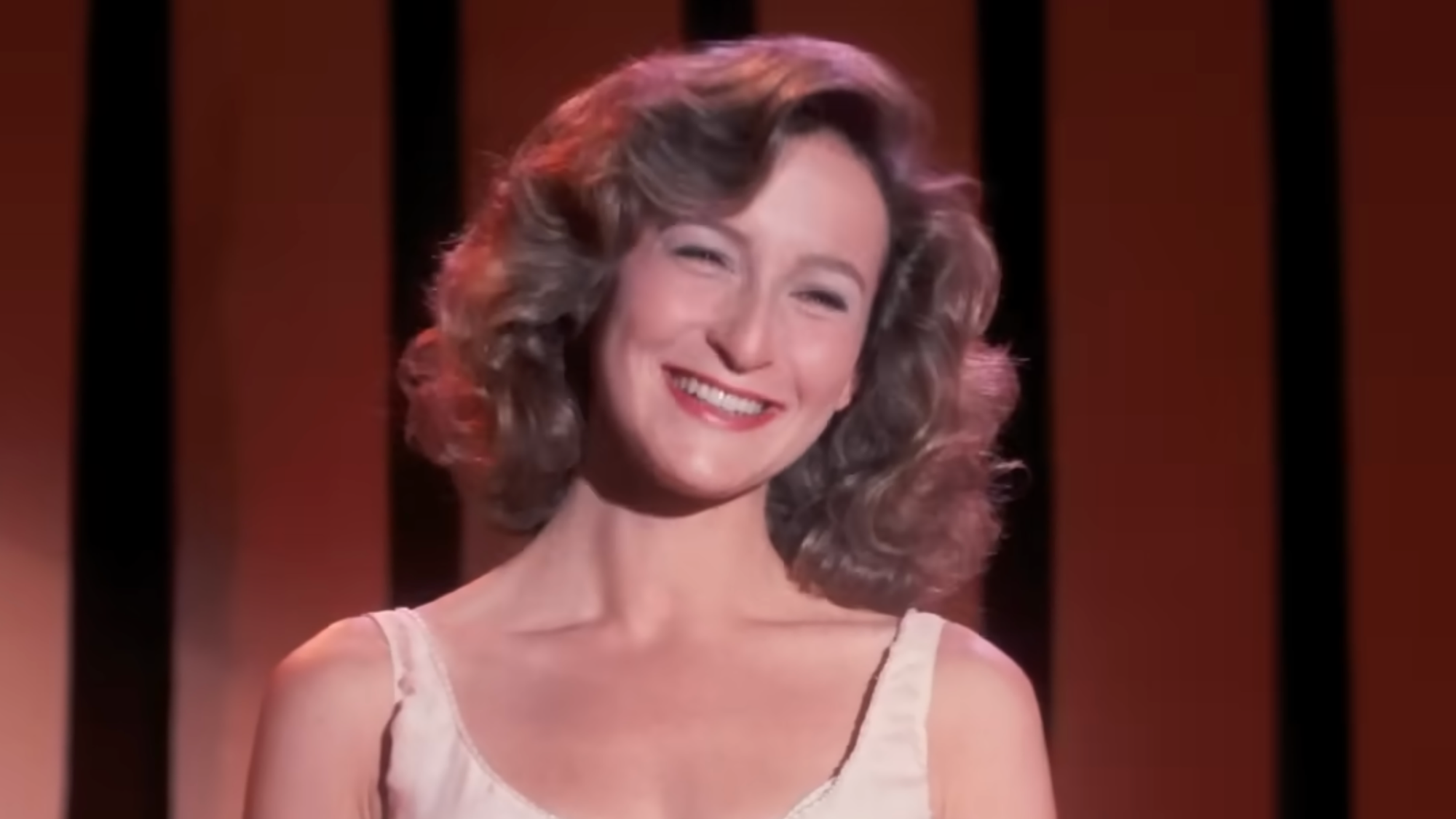 Americká herečka Jennifer Grey vo filme Hriešny tanec. 