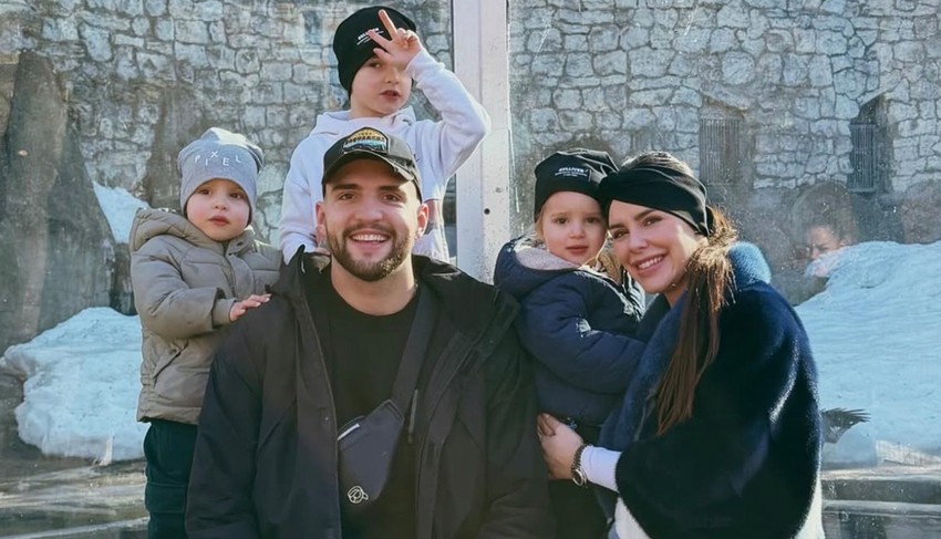 Veljko i Bogdana sa decom