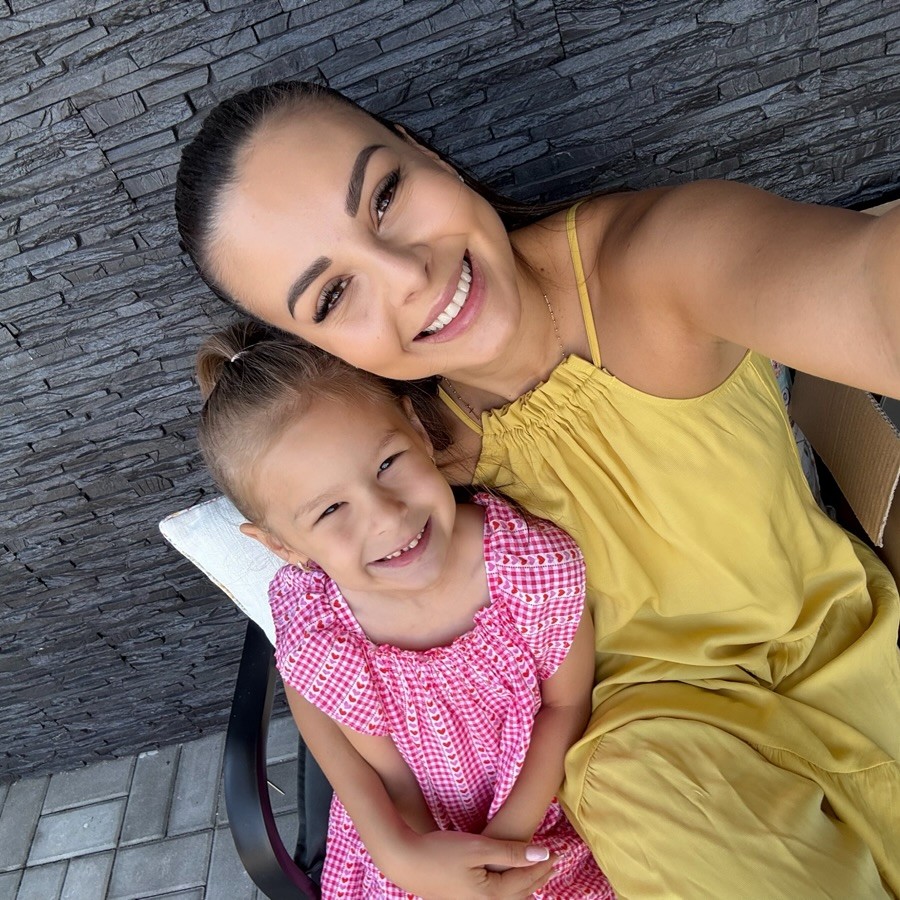 Monika Bagárová s dcérkou Rumiou.