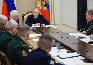 Vladimir Putin na sastanku sa oficirima u Kremlju, 29. decembar 2025.