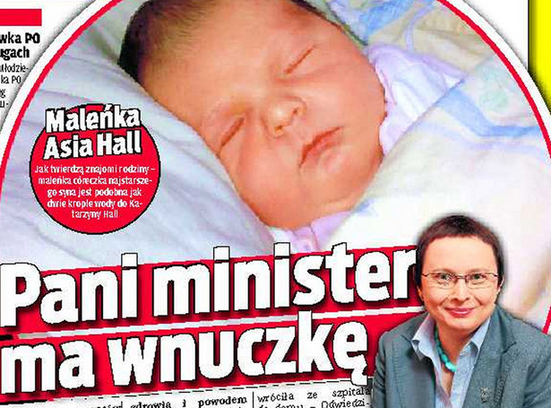 Pani minister ma wnuczkę