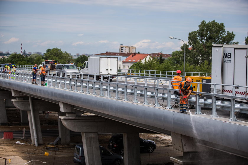 Remont estakady katowickiej jest na półmetku