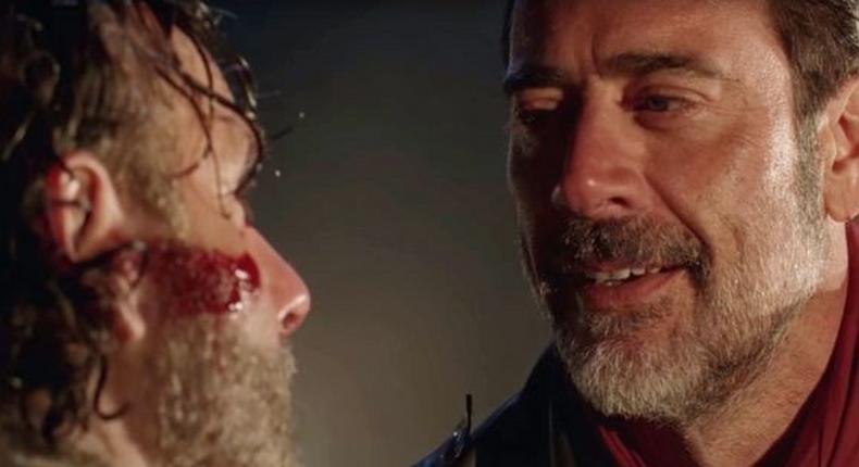 Negan and Rick in season 7 