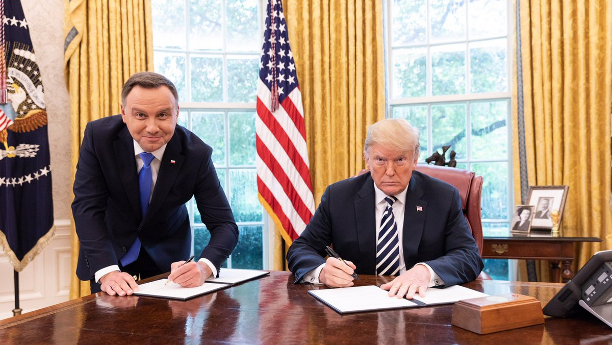 Dera: był inny plan podpisania deklaracji Trump-Duda