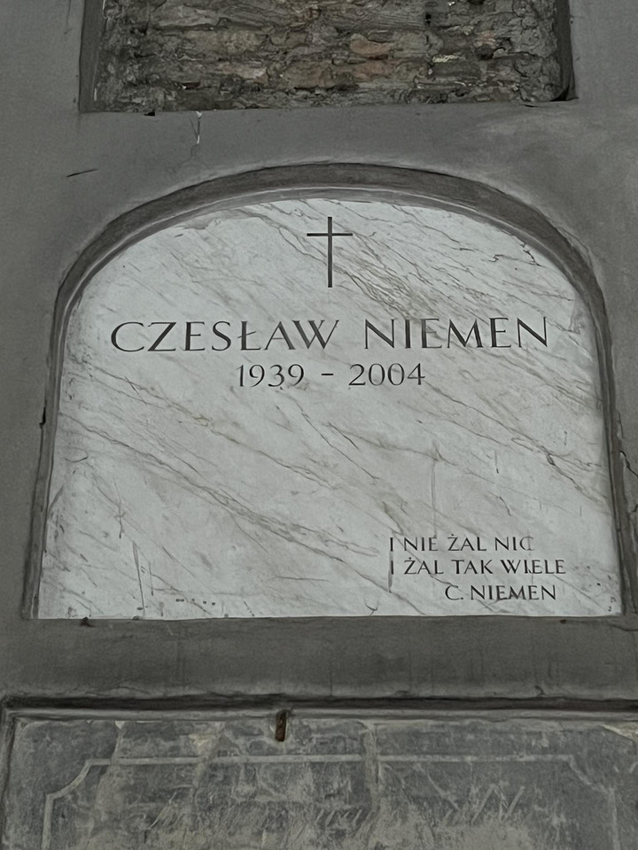 Grób Czesława Niemena na warszawskich Powązkach 