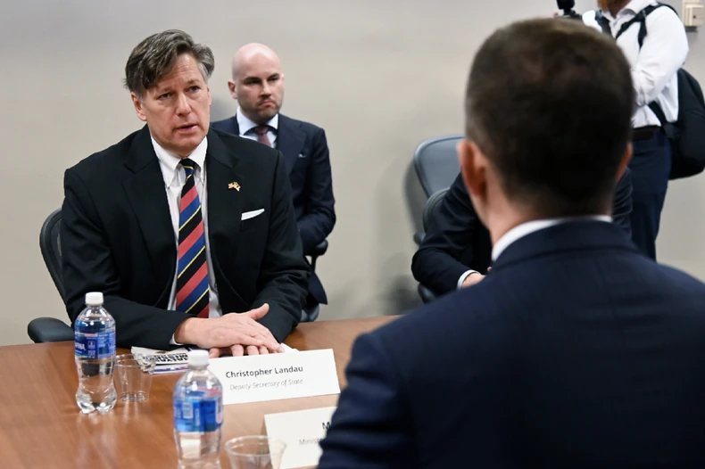 Marko Đurić sa Kristoferom Landauom