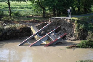 Zalania i podtopienia na Podkarpaciu. Najtrudniejsza sytuacja w powiecie jasielskim