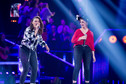 Klaudia Kowalik i Magdalena Panek na planie programu "The Voice of Poland 10"