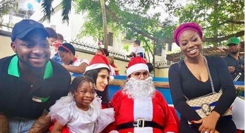 Davido, Sophia Momodu and their daughter, Imade at her school's end of year party 