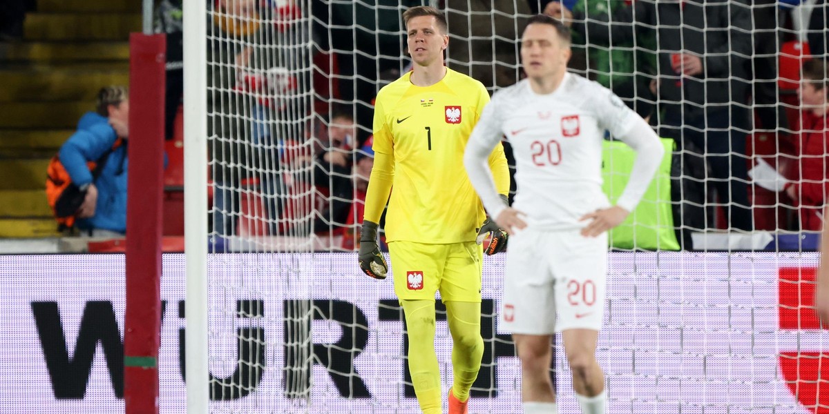 Wojciech Szczęsny i Piotr Zieliński podczas meczu Czechy – Polska