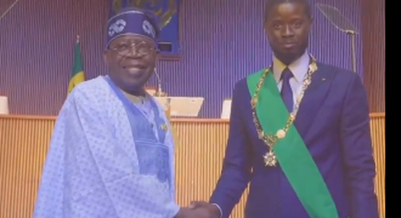 President Bola Tinubu of Nigeria and President Bassirou Faye of Senegal. [Presidency]