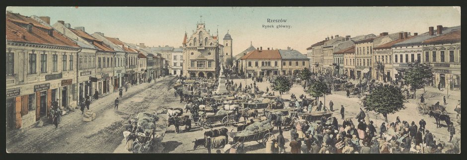 Rynek w Rzeszowie w 1908 roku