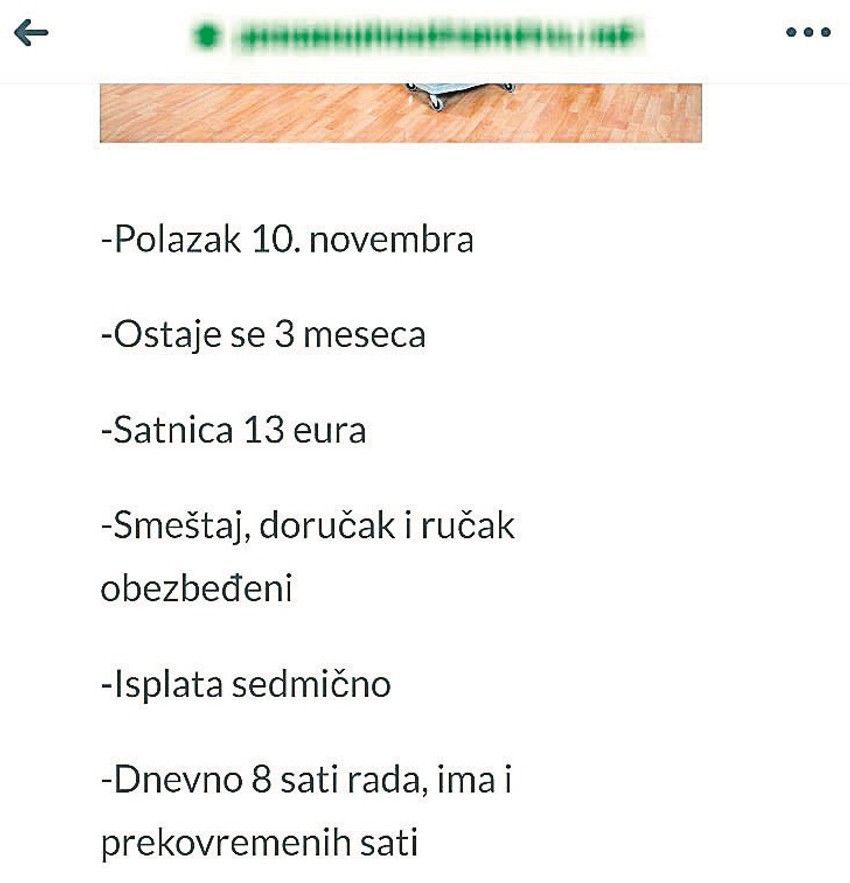 Oglas za posao u Danskoj